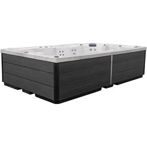 Moderna Vasca Idromassaggio Spa da Esterno con Getti d'Aria e Acqua per 8 9 10 Persone in Acrilico - Product Image 4