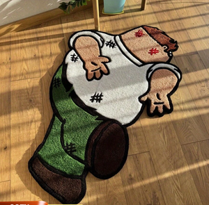 Alfombra de suelo para el hogar <span class=keywords><strong>Kuso</strong></span> creativa de dibujos animados, manta decorativa de poliéster para sala de estar, dormitorio, estudio, mecedora, transfronteriza - Product Image 1