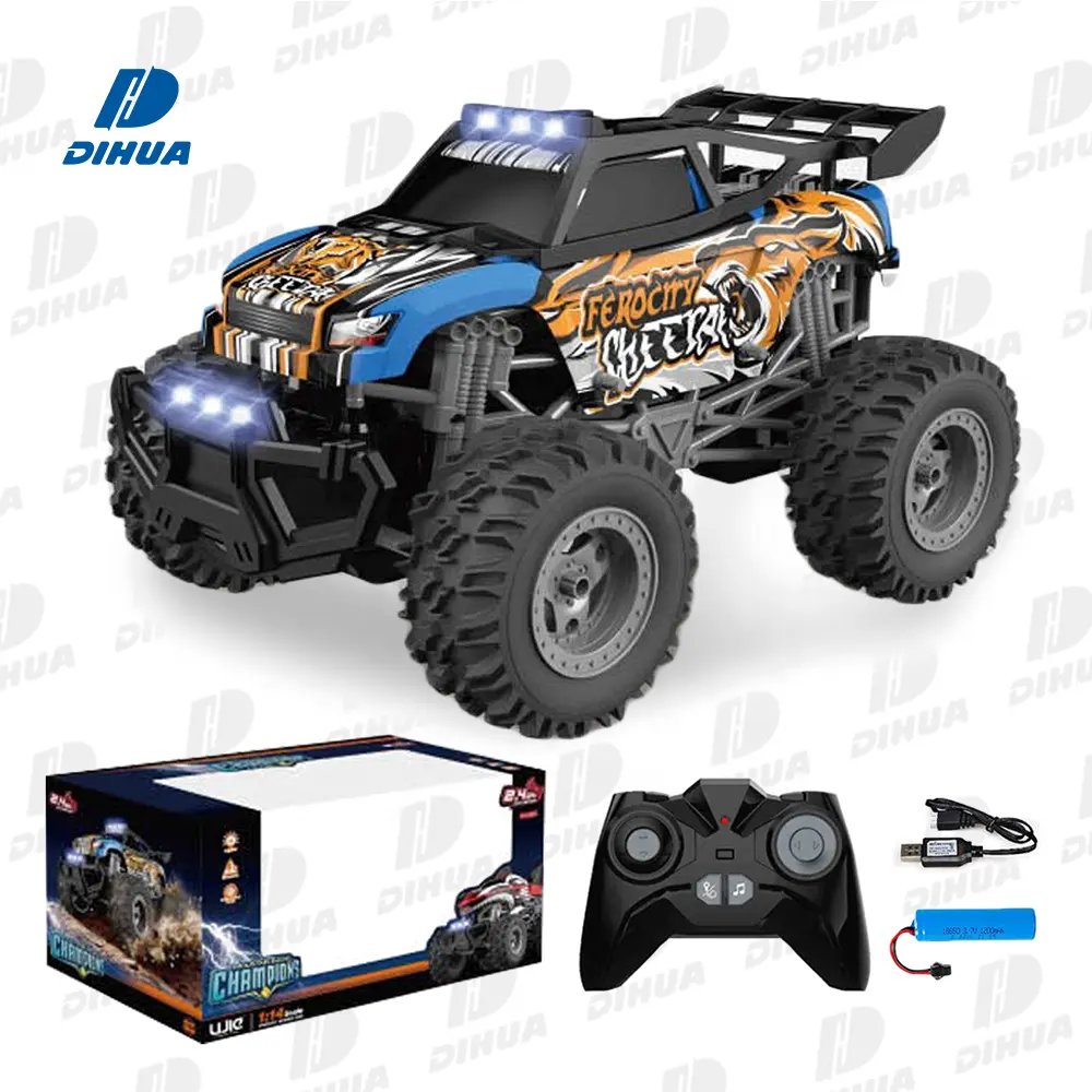 2.4Ghz RC All Terrain Monster Vehicles Car off Road Wheel Remote Control Car 1/14 Scale Crash Resistant off Road Car for Kids