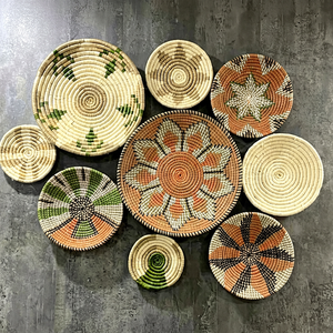 Panier mural décoratif en rotin tissé à la main, écologique, imperméable, design moderne, fabriqué au Vietnam - Product Image 1