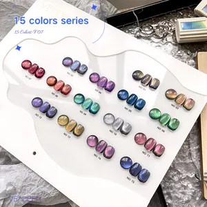 Vendeeni esmalte de uñas magnético 15 colores esmalte de gel de ojo de gato esmalte de uñas no tóxico gel arte Etiqueta Privada profesional OEM
