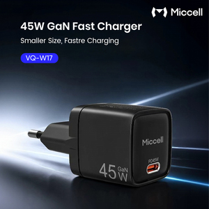 <span class=keywords><strong>Cargador</strong></span> de Teléfono Portátil Miccell PD de 45 W, <span class=keywords><strong>Cargador</strong></span> Rápido GaN con Certificación CE, Adaptador de Pared con Salida Tipo C para iPhone - Product Image 2