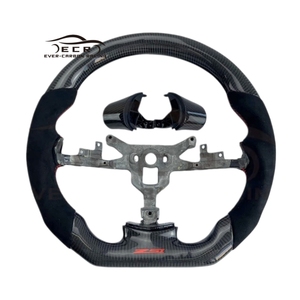 Volant en fibre de carbone Ever-Carbon Racing ECR Hotsell, <span class=keywords><strong>prix</strong></span> d'usine, avec Alcantara pour Chevrolet <span class=keywords><strong>Corvette</strong></span> C6 ZR1 - Product Image 1