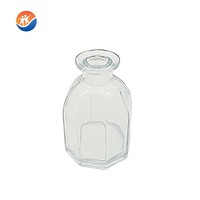 Bouteilles diffuseurs d'aromathérapie en verre hexagonales spéciales avec couvercle noir 50 120ml 150ml 180ml Diffuseur de parfum
