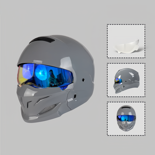 Modular Flip-Up Helmet - Removable Chin Bar & CCC Certified