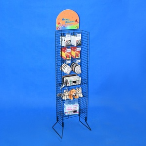 Accesorio de metal de cuatro lados, accesorio giratorio personalizado, contador de pie, rejilla de acero universal, pantalla de alambre, estante de exhibición al por menor - Product Image 3
