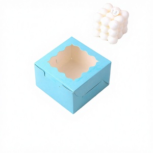 Wholesale Eco-Friendly Disposable <b>Paper</b> Cake Board Cupcake Gift Boxes with Transparent Window Design <b>Bakery</b> Food Packaging - Product Image 3