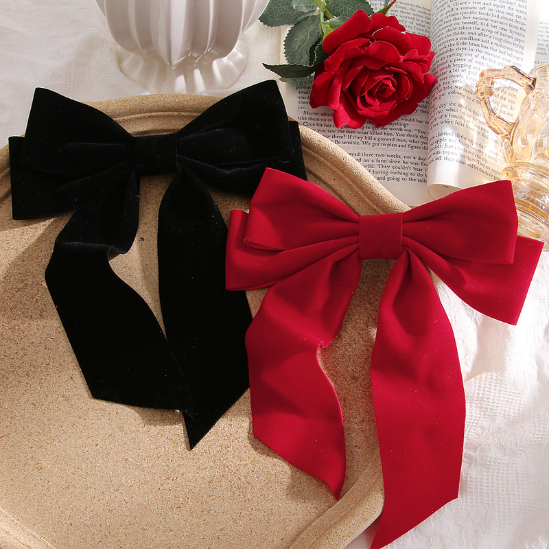 Fashion Design Red Black Fabric Women