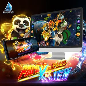 Machine de jeu d'arcade de table portable pour 8 joueurs, jeu en ligne Galaxy King Panda Vs Alien - Product Image 1