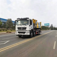 Camion benne à benne arrière SITRAK G5 8x4 manuel diesel avec crochet de levage hydraulique, moteur Euro 6, 2.3L, 31000kg MVM, Hubei