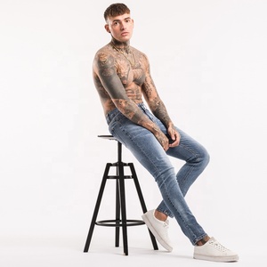 Gingtto-pantalones vaqueros con estampado personalizado para hombre, Vaqueros masculinos con estampado personalizado, venta al <span class=keywords><strong>por</strong></span> <span class=keywords><strong>mayor</strong></span> - Product Image 2