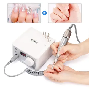 Ponceuse à ongles électrique 65W 35000 tr/min en acier inoxydable avec pédale pour le retrait du vernis gel - Product Image 5