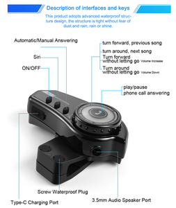 BT35 động cơ xe đạp Mũ bảo hiểm tai nghe, casco auricolare, rảnh tay gọi Fone Para capacete <span class=keywords><strong>Bluetooth</strong></span> xe máy Tai nghe không dây - Product Image 5