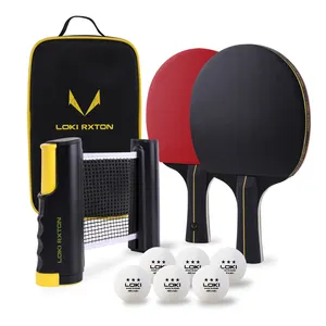 Tragbares Tischtennis set der LOKI Rxton-Serie Doppelschicht-Tischtennis schläger