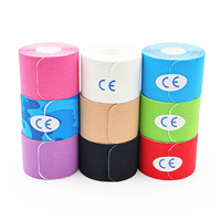 Cinta Kinesiológica de Algodón Impermeable Shuangan, 5 cm de Ancho, 5 m de Largo, Transpirable, Ecológica, para Deportes, Ejercicio y Alivio del Dolor, Color Negro