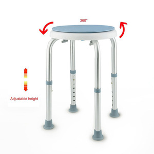 Chaise de douche en alliage d'aluminium, siège antidérapant 32x32Cm, équipement de sécurité pour personnes âgées, handicapées, enceintes, équipement de sécurité pour le bain - Product Image 3