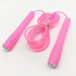 <span class=keywords><strong>Corde</strong></span> à <span class=keywords><strong>sauter</strong></span> en PVC pour enfants, exercice <span class=keywords><strong>quotidien</strong></span> creux et poignée en diamant, offre spéciale - Product Image 1