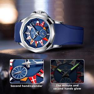 <span class=keywords><strong>Reloj</strong></span> de pulsera de silicona con diseño personalizado para hombre, <span class=keywords><strong>reloj</strong></span> de pulsera con logotipo personalizado, movimiento de cuarzo perfecto, resistente al agua, elegante - Product Image 3