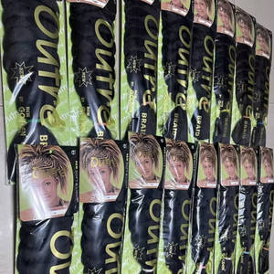 Cheveux synthétiques en gros de 82 pouces, 165g, pour tresses jumbo, de haute qualité, doux, lisses, pré-étirés, pour femmes - Product Image 3