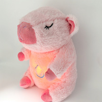 HY198 Jouet en peluche Light up audio respiration ours bébé Capybara poupée bébé poupée endormie