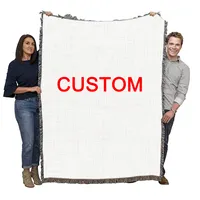 Couverture Polaire Tricotée Personnalisée en Sherpa à Motif Dessin Animé, Ultra Douce, Quatre Saisons, pour Télévision, Vente en Gros, Livraison Directe, FBA, POD