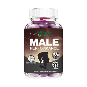 Gomitas de Rendimiento Masculino de Marca Privada, Máxima Potencia, Extracto de Raíz de Maca, Ashwagandha, Saw Palmetto, 60 Gomitas Masticables - Product Image 1