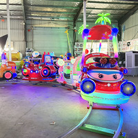 Train électrique orbital de haute qualité pour enfants, système de piste gonflable en métal pour jouet porteur, utilisation extérieure/intérieure pour 5-10 ans