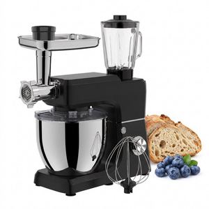 Mixeur Électrique Multifonctionnel Premium 10L en Acier Inoxydable à 6 Vitesses, Silencieux, pour Usage Domestique, Hachoir à Viande, Bol Mélangeur pour Gâteaux - Product Image 5