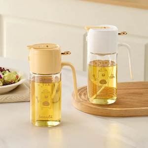 ขวดน้ำมัน 2 in 1 ขนาด 550 มล. ขวดแก้วพร้อมหัวฉีดพ่นน้ำมัน มีวงแหวนซีลในตัว อุปกรณ์ครัวสำหรับใช้ในบ้าน ปิ้งย่างกลางแจ้ง ปิกนิก - Product Image 5