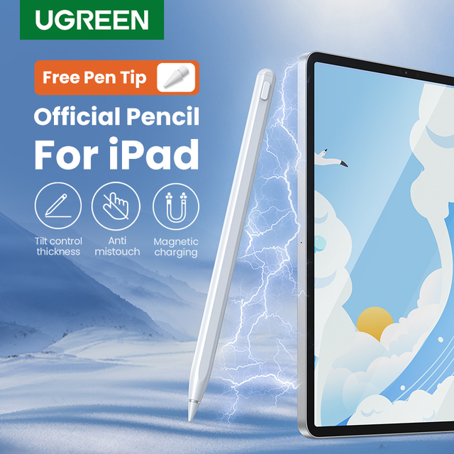 UGREEN Stylus Pen for iPad Pencil Magnetic Wireless Charging for Apple iPad Pro 12 9 Air 5 Blue-tooth Tilt Pen 2 Generation