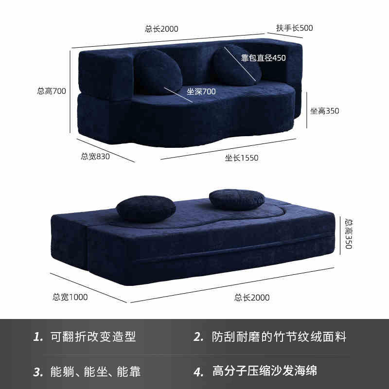 Bleu marine [imprimé phoque]