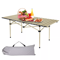 Mobilier d'extérieur moderne et portable table et chaises de camping pliantes pour le camping, la plage, le pique-nique et le jardin.
