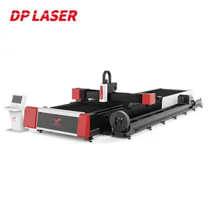 Mesin Pemotong Laser Serat CNC, Pipa Besi Cor 10025 6000W-20000W Pegangan Bus