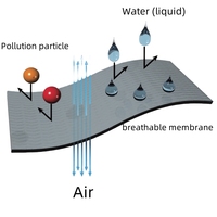 Structure de diaphragme IP67 IP68 personnalisée Membrane de E-PTFE acoustique étanche pour haut-parleur MIC média gazeux électronique