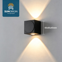 Applique murale LED mini à faisceau croisé 4W en aluminium moulé sous pression, pour intérieur, chambre et hôtel, vente en gros, directement de l'usine