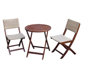 Conjuntos de Muebles de Jardín de Madera Maciza de Teca, Sillas Plegables Minimalistas y Conjuntos de Mesa Plegable para Muebles de Exterior y Muebles de Restaurante - Product Image 1