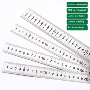 Tuosen Stahllineal 30 cm Stahlmaßband 1 m Metalllineal Zeichenwerkzeug Doppelseitiges Edelstahl-Lineal Hergestellt in China - Product Image 1