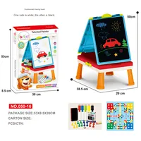 Planche à dessin magnétique multifonctionnelle double face pour les enfants, les tout-petits, l'éducation précoce Peinture Graffiti Tableau d'écriture effaçable