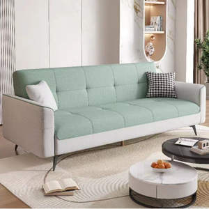 Divano <span class=keywords><strong>Letto</strong></span> in Pelle Multifunzionale, Moderno e Semplice, per Soggiorno e Appartamento, Singolo o Doppio Pieghevole - Product Image 2