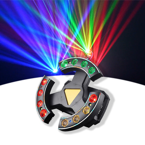 Barre de lumière dynamique à trois ailes QSE Lighting Phantom Full Color avec contrôle DMX512/activation sonore RGB pour l'éclairage KTV - Product Image 1