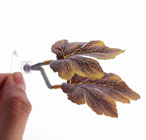 Betta Leaf Aquarium Scenery Betta Bed Laying Leafシミュレーションプラスチック水草装飾 - Product Image 4