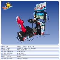 Machine d'Arcade de Course Automobile en Intérieur | Simulateur Haute Vitesse avec Siège Vibratoire et Son Stéréo pour Lieu de Divertissement