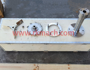 Diam. 150 mm lỗ bên trong diam. 16mm thép không gỉ SS304 trộn cánh quạt phòng thí nghiệm khuấy mái chèo gấp ba lưỡi - Product Image 3