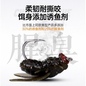 JQWNAJSBDJADHG59 สายเบ็ดตกปลาพร้อมเหยื่อปลอมซิลิโคนและตะขอหลายตัว สำหรับตกปลาในน้ำจืดและทะเลสาบ - Product Image 5