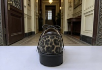 Chaussures de ballet pour femmes à bout peu profond, à enfiler, tendance mode, avec fermeture unique