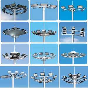 Hot Dip galvanis tiang tiang tinggi multisisi oktagonal lampu jalan tiang lampu jalan Harga tiang galvanis harga - Product Image 2