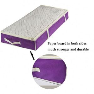 <b>Underbed</b> <b>Storage</b> <b>Bags</b> Large Clothes <b>Storage</b> <b>Bags</b> Thick Foldable Breathable <b>Storage</b> With Zips - Product Image 5