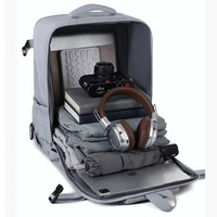 Logo yang Dapat Disesuaikan Tas Ransel Multifungsi Bisnis Kasual Olahraga Mewah Tahan Air Tas Laptop Perjalanan untuk Pria