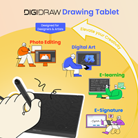 Tablette graphique DigiDraw Turing Basic S T410, tablette graphique USB C filaire pour l'animation, l'illustration et le dessin