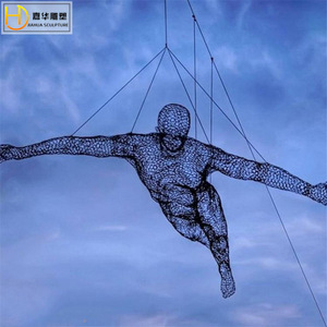 Sculpture géométrique abstraite en acier inoxydable Jiahua, installation artistique faite à la main pour l'extérieur, à poser au sol - Product Image 4